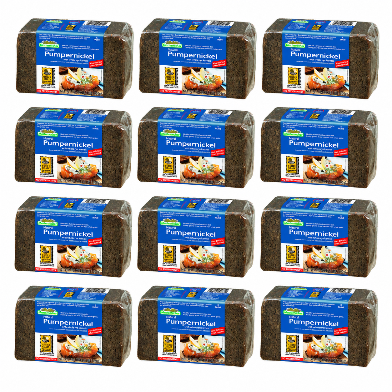 Mestemacher Pumpernickel Bread 17.6 oz Mestemacher